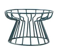 Comida elevada - de cerámica con un soporte de metal resistente, plano poco profundo anti-derrame, construcción duradera ligera | No gato para alimentar a los gatos para mascotas