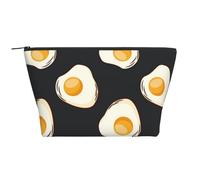 Comida Huevos Fritos Oscuro, Bolsa de artículos de tocador Bolsa de Maquillaje Bolsa de cosméticos Bolsa de artículos de tocador de Viaje portátil