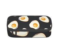 Comida Huevos Fritos Oscuro, Estuche para lápices, Estuche para lápices Estuche para lápices de Gran Capacidad Estuche para cosméticos