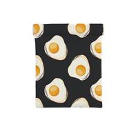 Comida Huevos Fritos Oscuro, Squeeze Top Wallet Bolsa de Almacenamiento para Mujer Monedero pequeño Bolsa de Cambio