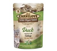 Comida húmeda Carnilove para gatos sin cereales con pato y hierba gatera | Húmeda (bolsa) | 85 g