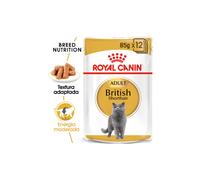 Comida húmeda para gatos adultos Royal Canin Cat British Shorthair | Húmeda (bolsa) | 12 x 85 g