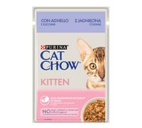 Comida húmeda para gatos Cat Chow Kitten con cordero y calabacín | Húmeda (bolsa) | 26 x 85 g