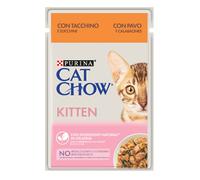 Comida húmeda para gatos Cat Chow Kitten de pavo y calabacín | Húmeda (bolsa) | 26 x 85 g
