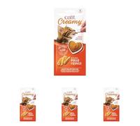 Comida húmeda para Gatos Catit Catit Creamy Pollo, 1 Bolsa con 4 Tubos de Pollo, 40gr en Total (Paquete de 4)