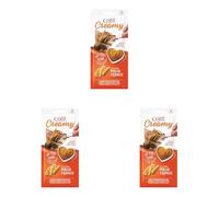 Comida húmeda para Gatos Catit Catit Creamy Pollo, 1 Bolsa con 4 Tubos de Pollo, 40gr en Total (Paquete de 3)