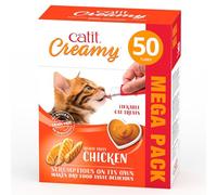 Catit Catit Creamy snack líquido para gatos – Pollo – 50 x 10 g
