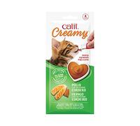Snack líquido de pollo y cordero para gatos - Catit Creamy - Cantidad: 4 x 10 g