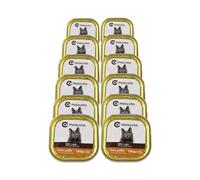 Comida húmeda para Gatos con Pollo Comascota 100 g x 12 tarrinas. Total 1.2 Kilos