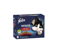 Comida húmeda para gatos Felix Fantastic Tasty Selection en gelatina de ternera | Húmeda (bolsa) | Caja con 24 sobres de 85 g