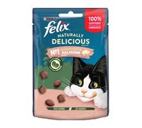 Comida húmeda para gatos Felix Naturally Delicious con salmón y espinacas | Húmeda (bolsa) | 50 g