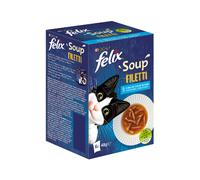 Comida húmeda para gatos Felix Soup Filetti Selección de pescado | Húmeda (bolsa) | 6 x 48 g