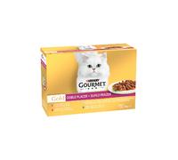 Comida húmeda para gatos Gourmet Gold Double Pleasure Selection (Multipack de 12) | Húmeda (Lata) | 12 x 85 g