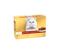 Comida húmeda para gatos Gourmet Gold en salsa, multipack de 12 | Húmeda (lata) | 12 x 85 g