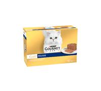 Comida húmeda para gatos Gourmet Gold Ocean Fish Mousse (Multipack de 12) | Húmeda (Lata) | 12 x 85 g