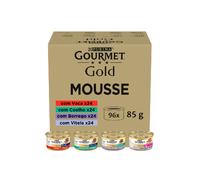 Purina Gourmet Gold Mousse Pack Surtido 96x85g - Pack 96 Latas 85gr