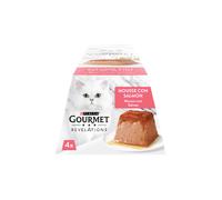 Comida húmeda para gatos Gourmet Revelations: Mousse de salmón con salsa de cascada | 4 x 57 g