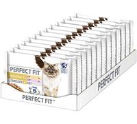 Comida húmeda para Gatos Sensitive 1+ con salmón y Pollo en Salsa - Comida húmeda para Gatos, 13 x 4 Bolsas de 85 g