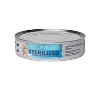 BVS Vet Shop Sterilised Grain Free Ternera y Pollo Lata para Gatos Blanco 85 gr