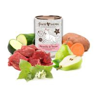 Comida húmeda para perros BIO (800g) | con 80% de carne de Vacuno | Sin cereales | Sin patata | Sin aditivos | Monoproteico | 1 latas de 400g