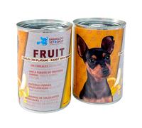 Comida Húmeda para Perros Fruit Grain Free Conejo con Plátano Barakaldo Vet Shop en latas de 400 gr.