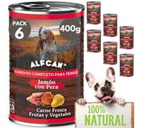 Comida Humeda Perros | Latas Perro (6x400g) Comida Perros Humeda | Pate para Perros | Comida Perros Grandes | Comida Natural para Perros | Comida para Perros en Lata | Pienso Humedo Perro