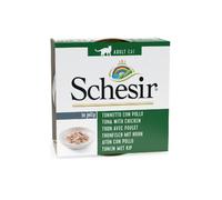Comida húmeda Schesir Cat de atún con pollo en gelatina | Húmeda (lata) | 14 x 85 g