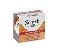 Comida húmeda Schesir Dog: Filete de pollo con papaya en gelatina | Húmeda (lata) | 10 x 150 g