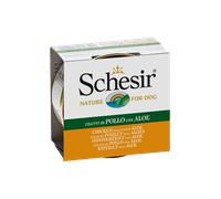 Comida húmeda Schesir para perros: Filete de pollo con aloe en gelatina | Húmeda (lata) | 10 x 150 g