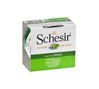 Comida húmeda Schesir para perros: Filete de pollo en gelatina | Húmeda (lata) | 10 x 150 g