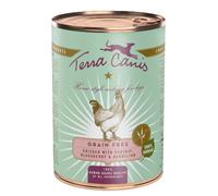 Comida húmeda sin cereales para perros Terra Canis con pollo, chirivía, mora y diente de león | Húmeda (lata) | 6 x 400 g
