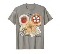 Comida Italiana Cibo Amore Pizza Pasta Arte Diseño Camiseta