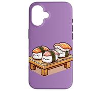 Comida Japonesa Pijama Fiesta Humor Divertido Dormir Kawaii Sushi Carcasa para iPhone 16