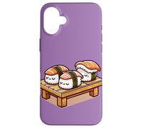 Comida Japonesa Pijama Fiesta Humor Divertido Dormir Kawaii Sushi Carcasa para iPhone 16 Plus