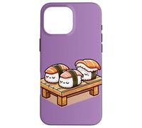 Comida Japonesa Pijama Fiesta Humor Divertido Dormir Kawaii Sushi Carcasa para iPhone 16 Pro MAX