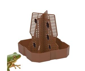 Comida Lagarto | Alimentación De Camaleón Con Escalera - Cuencos De Alimentación Para Terrarios Para Lagartos, Ranas, Geckos, Con Escalera