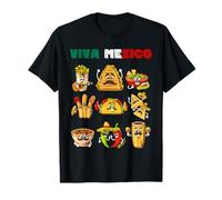 Comida Mexicana Taco Burrito Guacamole Cinco de Mayo Camiseta
