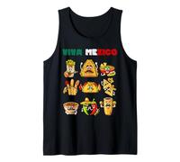 Comida Mexicana Taco Burrito Guacamole Cinco de Mayo Camiseta sin Mangas