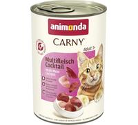 Comida para gatos animonda Carny Adult, comida húmeda para gatos adultos, cóctel de carne, 6 x 400 g