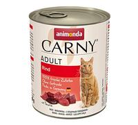 Comida para gatos animonda Carny Adult, comida húmeda para gatos adultos, vacuno, 6 x 800 g
