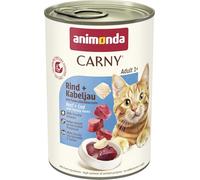 Comida para gatos animonda Carny Adult, comida húmeda para gatos adultos, vacuno + bacalao con raíces de perejil, 6 x 400 g