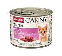 Comida para gatos animonda Carny Kitten, comida húmeda para gatos hasta 1 año, Baby Paté, 6 x 200 g