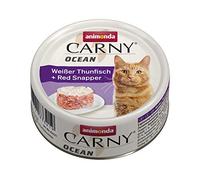 Comida para gatos animonda Carny Ocean, comida húmeda para gatos, atún claro + pargo rojo, 12 x 80 g
