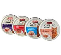 Comida para gatos animonda Carny Ocean, comida húmeda para gatos, pack mixto, 12 x 80 g