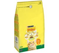 Comida para gatos de interior Friskies | Pollo, guisantes y perejil | 3 kg