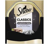 Comida para gatos de Sheba, con Ternera y pollo, 22 Tazones (2 x 11 x 85 g)