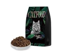 Comida para gatos sin cereales con peces de aguas profundas, 42% de proteína cruda, 89% de carne, adecuado para todas las etapas de la vida.