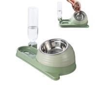 Comida para mascotas, cuenco de agua, cuenco para gatos con dispensador de agua, cuencos de comida para animales para gatos, forma de caracol, dispensador de 16 grados, plato para apartamento, cofre