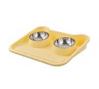 Comida para mascotas, doble tazón, alfombrilla inclinada para alimentos y agua, para perros elevados, antideslizante, para gatitos, alfombrilla antideslizante