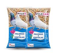 Comida para Palomas y Tórtolas Pack de 2 x 1 kg | Mixtura de Semillas | Alimento Completo, Mezcla de Semillas, Variedad de Granos, Suministro Diario, Cierre Hermético